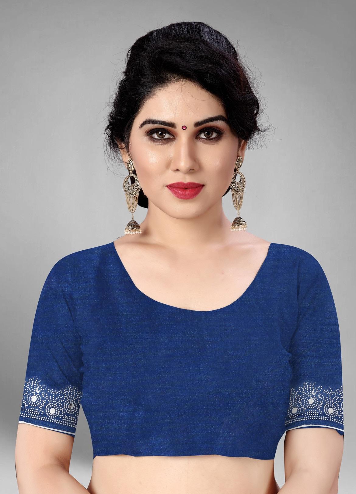 Embroidered Self Design Bollywood Chiffon Saree For Women