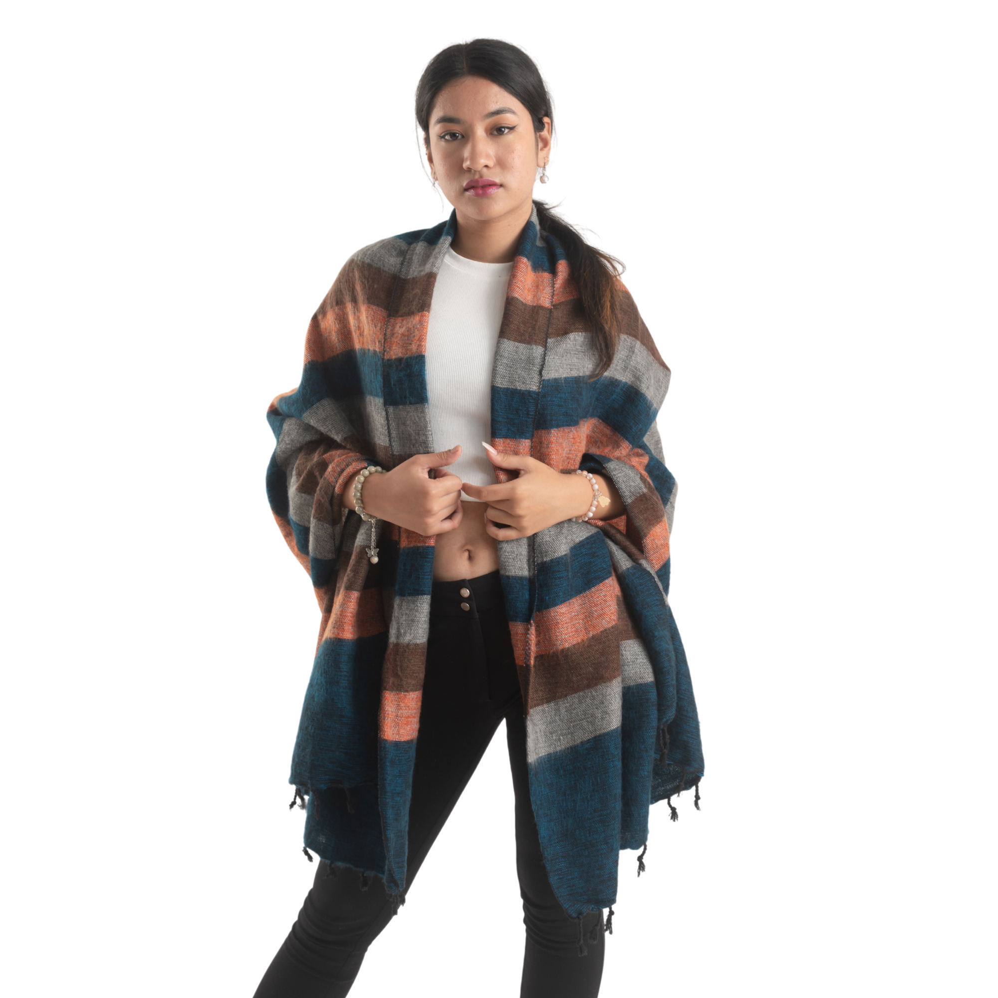 Binay Embroidery Nepali Woolen Shawl For Women - Fashion | Shawl For Women | Women's Wear | Shawls |