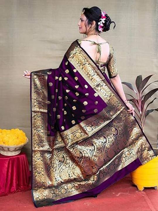 Fabdale Woven Kanjivaram Pure Silk Saree | Wedding & Festive Wear (AVNF-002)