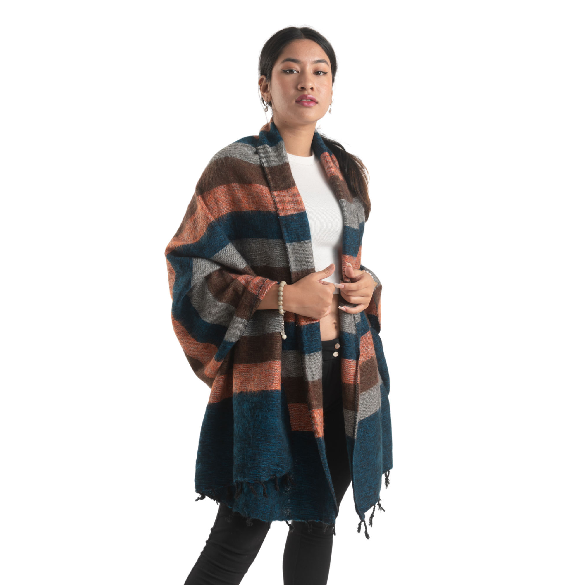 Binay Embroidery Nepali Woolen Shawl For Women - Fashion | Shawl For Women | Women's Wear | Shawls |